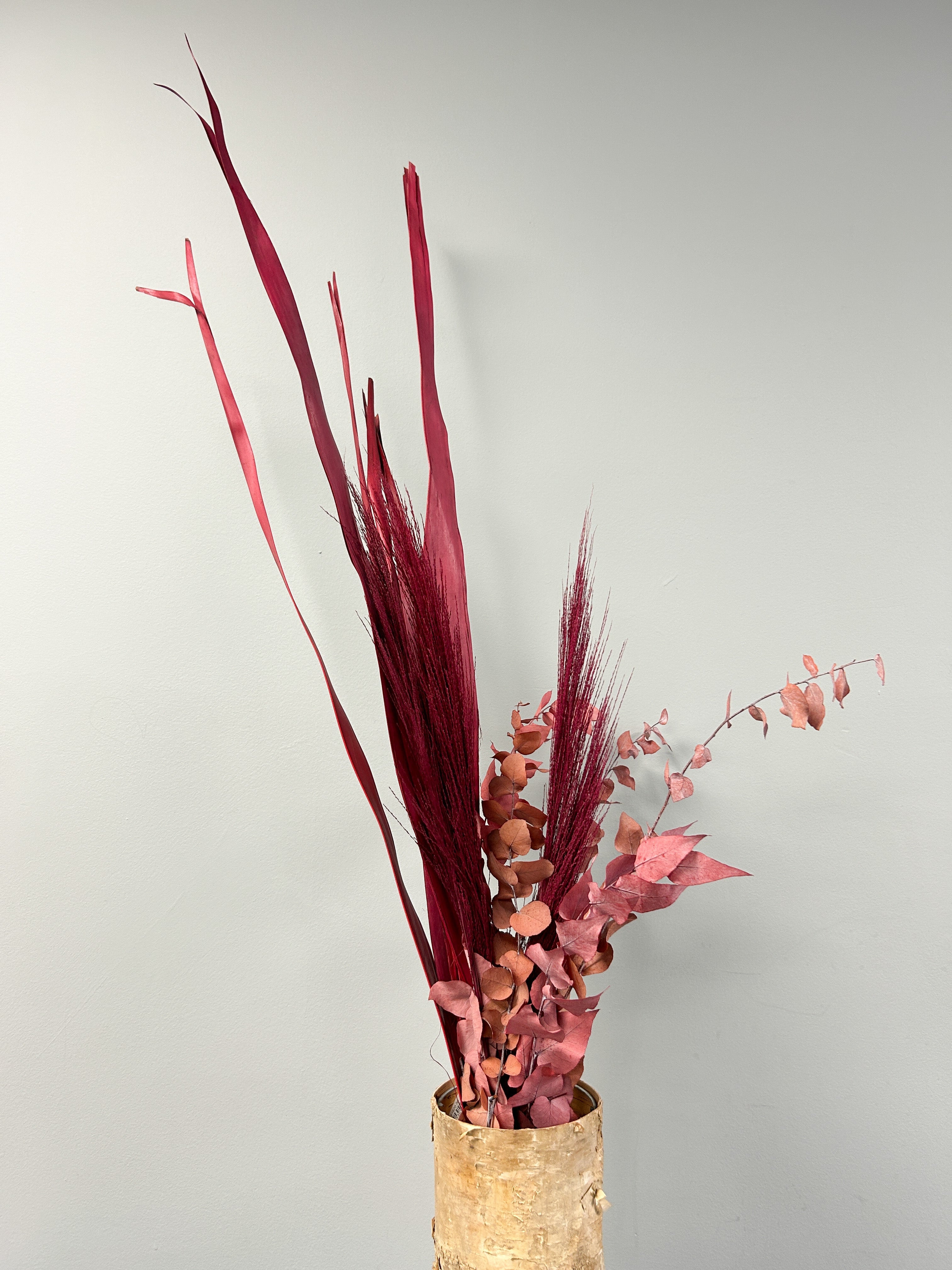 Burgundy Dried Decorative Tall Grass