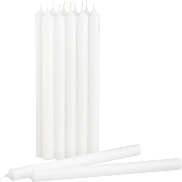10" Taper Candle White