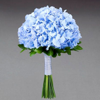 Light Blue Hydrangea Bridesmaid Bouquet