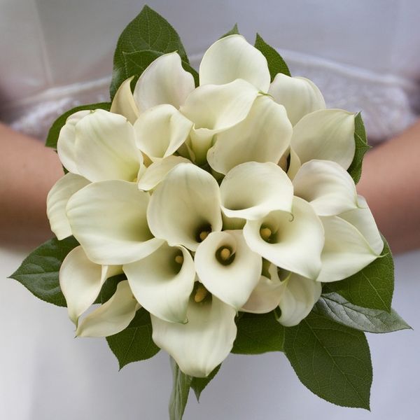 Modern Mini Calla Bridal Bouquet